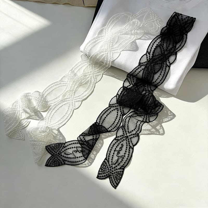 Estilo coreano Fishtail Designer estilo renda Streamer feminino viagem diária laço de cabelo cintura cachecol namoro cac