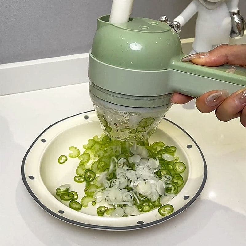 Multifuncional cortador de legumes elétrico picado alho ferramenta útil picado pimenta anel cebola cortador vegetal cort
