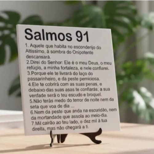 Decoração cristã decoração cristã para casa decoração cristã para quarto enfeite cristão oração salmos 91