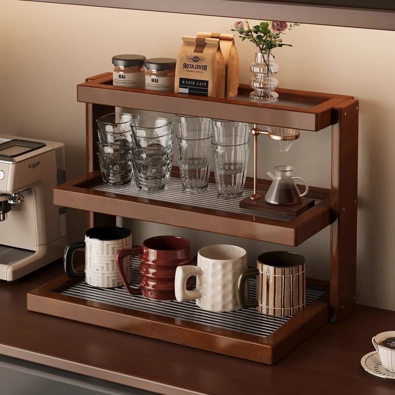 Suporte para xícaras de mesa, suporte para armazenamento de xícaras, suporte de armazenamento de xícaras de chá e café e