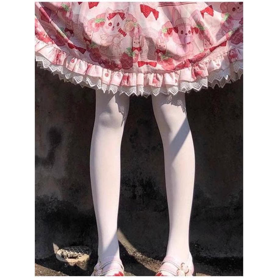 2022 meia-calça de veludo brancas feminino japonês Lolita jk meia-calça de seda branca meias adultas conjunto de d
