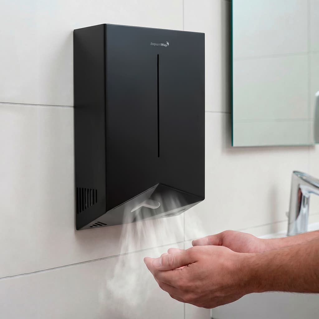 Secador De Mãos para Banheiro 220V Com Sensor Automático 1200w Elétrico Ar Quente Profissional