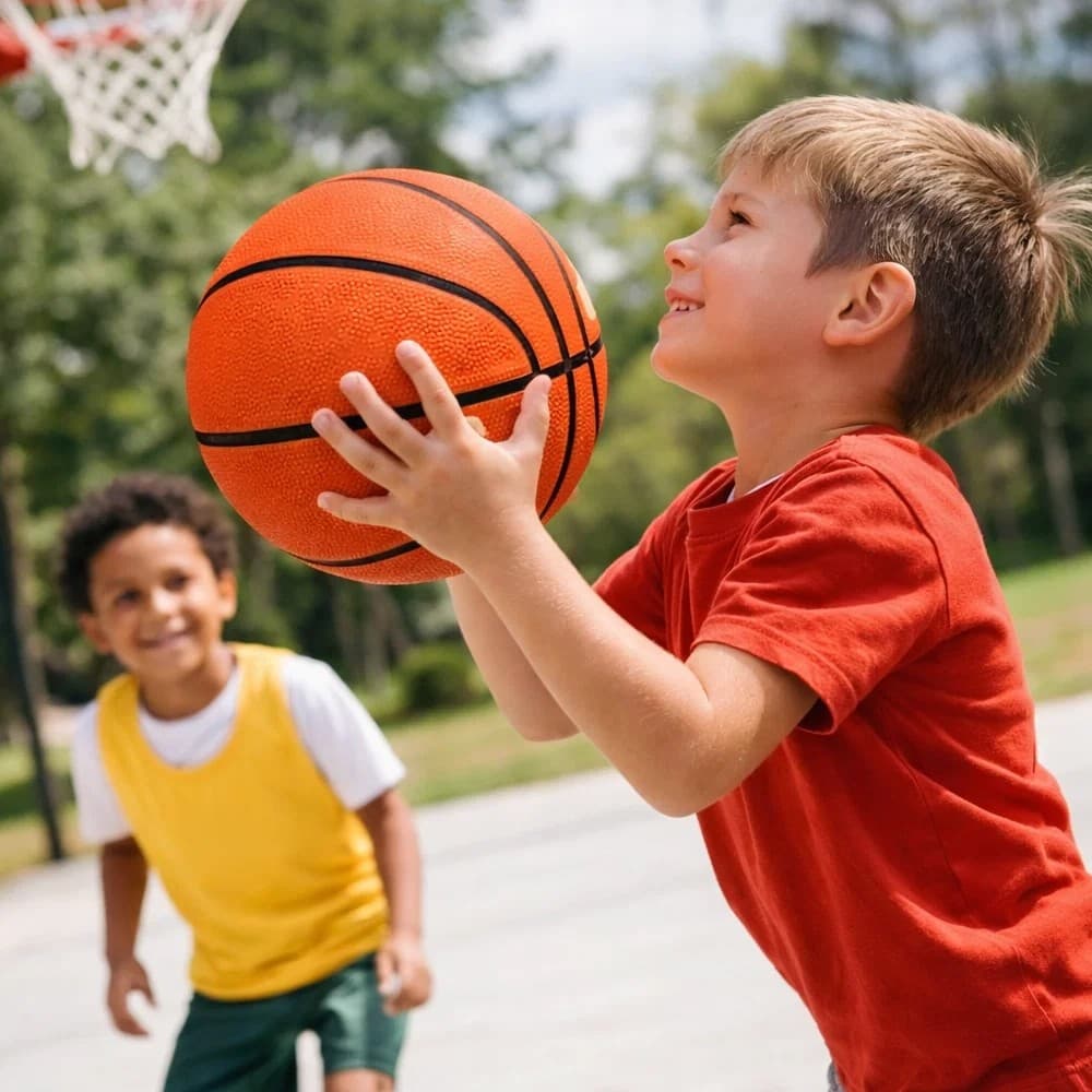 Bola Basquete Infantil Textura Antiderrapante Duravel Treinamento Esportivo Crianças