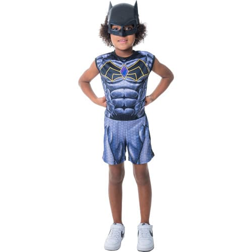 Kit Infantil Fantasia Batman Tamanho Grande Conforto Alta Qualidade Cosplay Super Herói