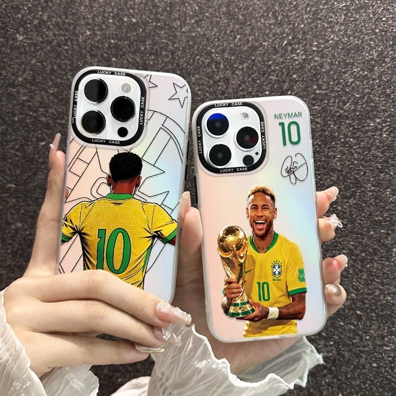 🔥Novo🔥 Capinha iPhone 17 Pro max Neymar Brasil 10 Holográfica Camaleão Slim Antichoque iphone 16 15 14 13 12 11 188