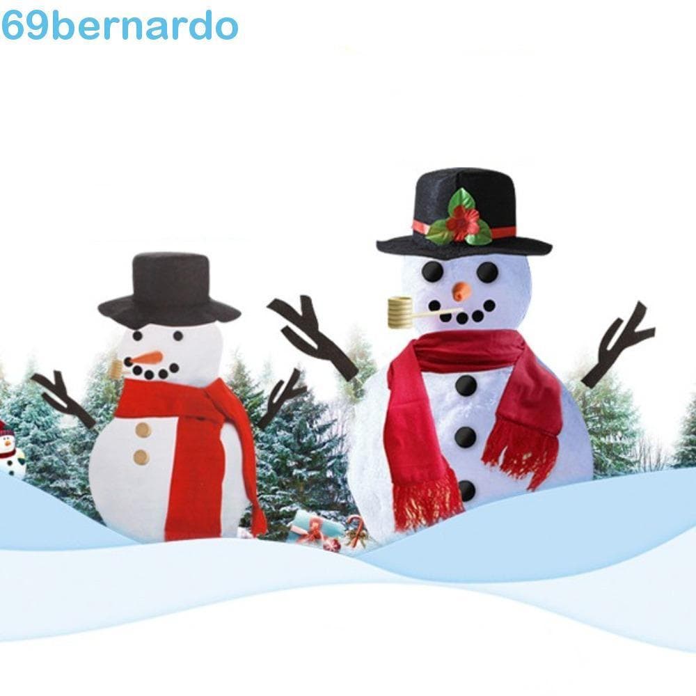 Kit De Decoração De Boneco De Neve De Natal BERNARDO , Confecção De Vestir Com Nariz De Cenoura , Chapéu