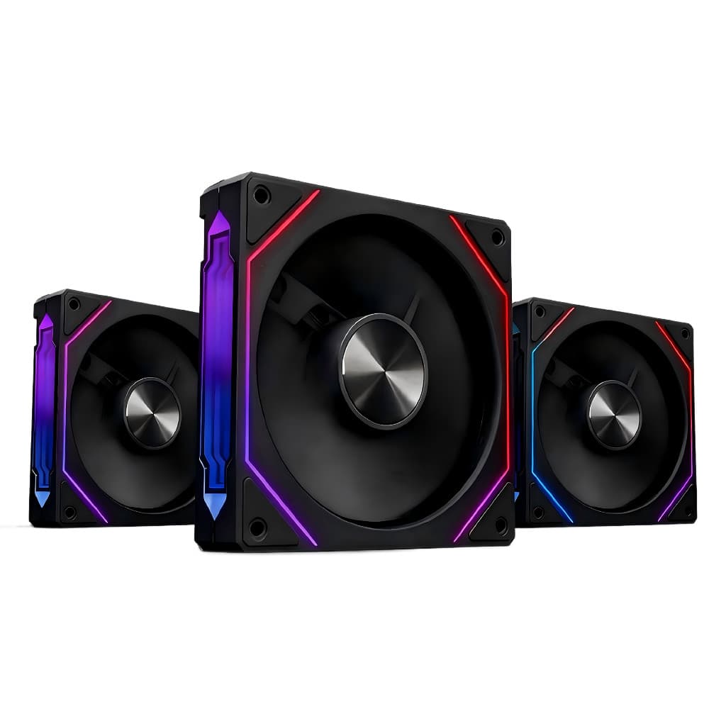 Teucer Prism 5 Pro 12cm Argb Air Cooler Cpu  Ventoinha chassi de computador de grande volume de ar versão