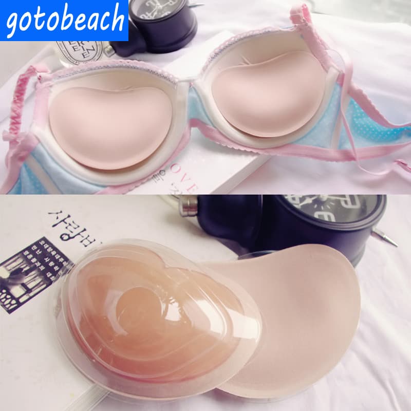 W mulher ferramenta útil esponja respirável almofada no peito pasta invisível sutiã roupa interior almofada inserção peq