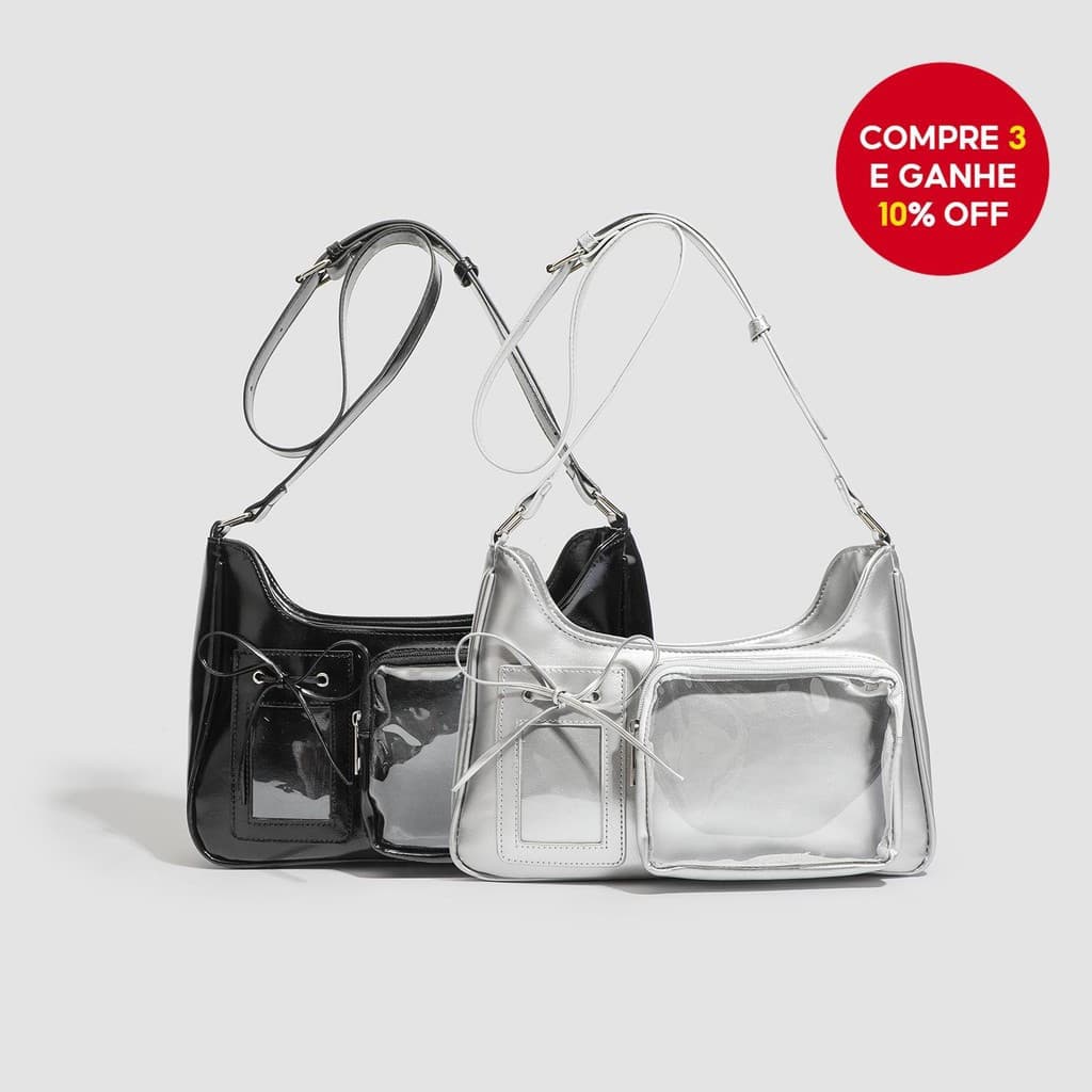 Bolsa De Ombro Harajuku Feminina Coreana Transparente Ita Bag Mochila Crossbody Estilo Preppy