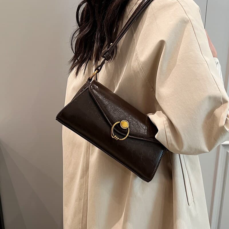 bolsa feminina Bolsa Nicho francês axilas saco feminino 2026 novo estilo na moda High-End textura Baguette saco Medieval