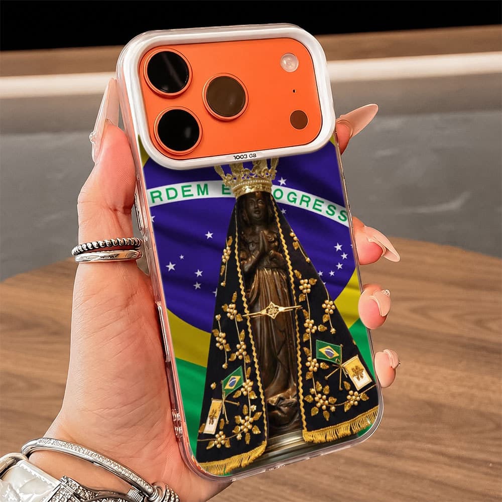 Nossa Senhora Aparecida Capa Para IPhone 17 13 12 11 Normal X XR XS 8 7 15 14 16 PRO MAX PLUS Air Capinha