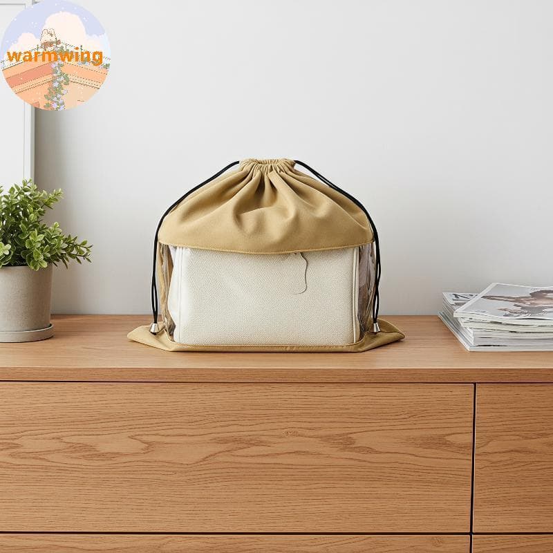 Warmwing Bolsa Cosmética De Higiene Pessoal Para Viagem , Tecido Respirável , Cordão , À Prova De Poeira , De Armazename