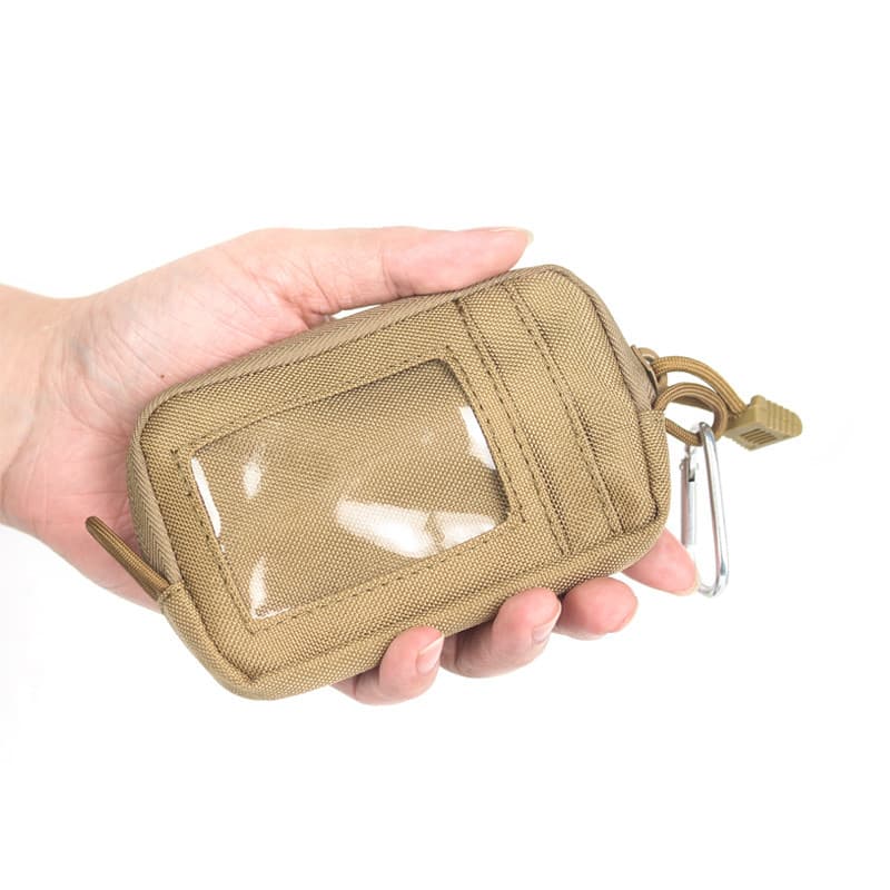 Original japonês lona moeda bolsa zíper carteira de motorista saco titular do cartão usar cinto cintura saco esportes pe