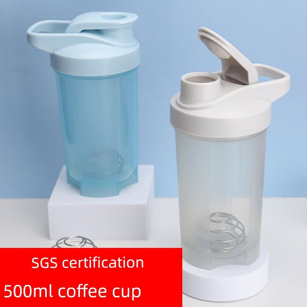 Copo de café dedicado copo Shaker copo de mistura esportes copo de água portátil proteína em pó Milkshake garrafa de águ