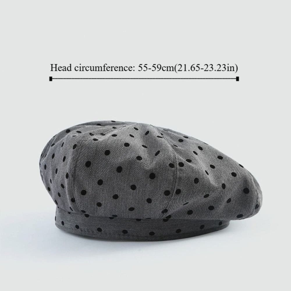 Boinas De Bolinhas TWINKLEAN , Coreanas Para Pintor Y2k , Gorro Retrô Casual Versátil Feminino