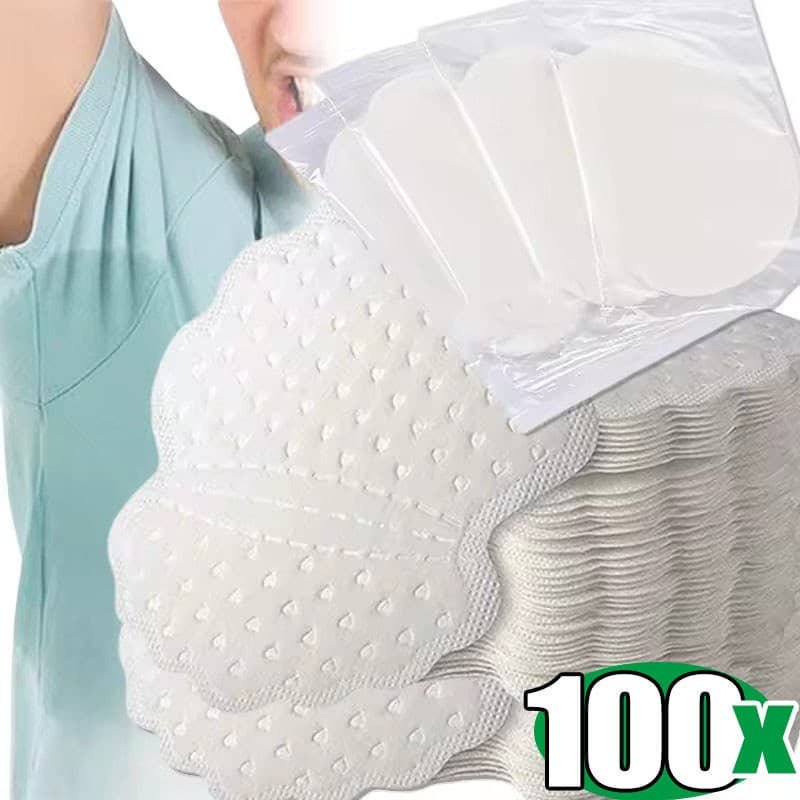 100/60/20 Unidades Almofadas De Suor Invisíveis De Verão-Para Mulheres E Homens-Formato De Flor De Ameixa-Não Tecidas De