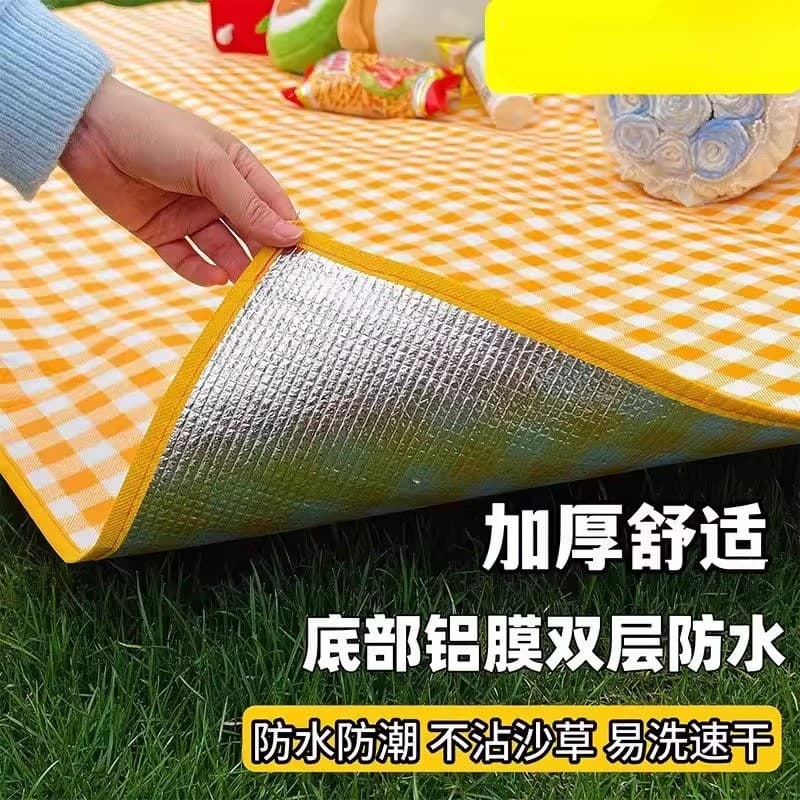 Tapete de acampamento ao ar livre esteira de piquenique à prova de umidade engrossado à prova dwaterproof água portátil