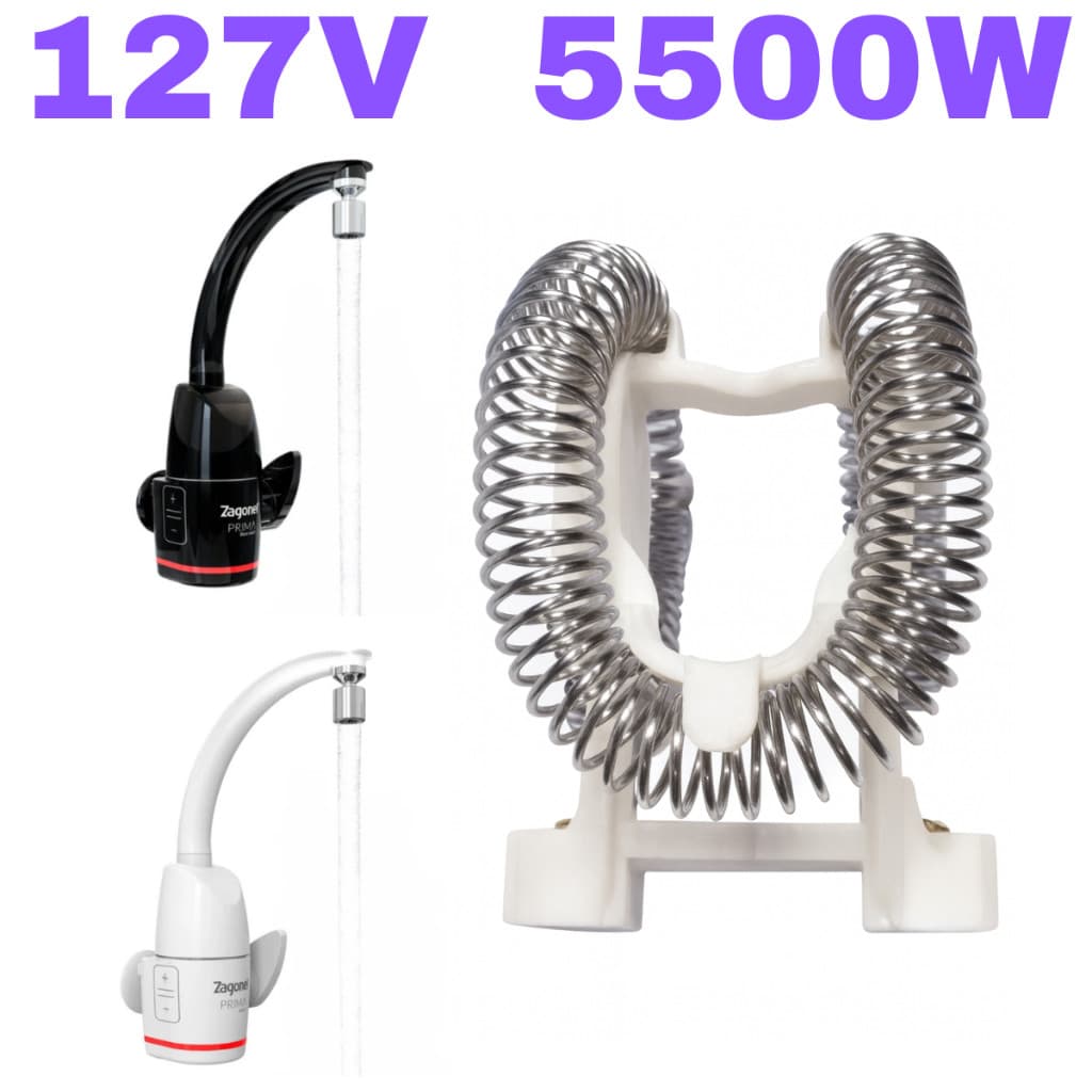 Resistência Para Torneira Elétrica Zagonel Prima Touch 127v 5500w Eletrônica Pratimix