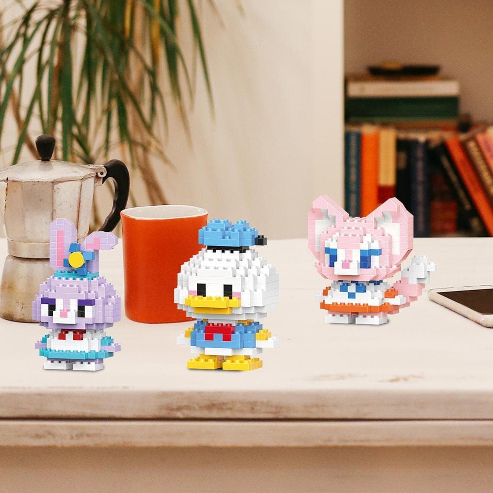 Compatível Com Blocos De Construção De Micropartículas Bonecos De Desenho Animado Conjunto Educacional Infantil C0W2