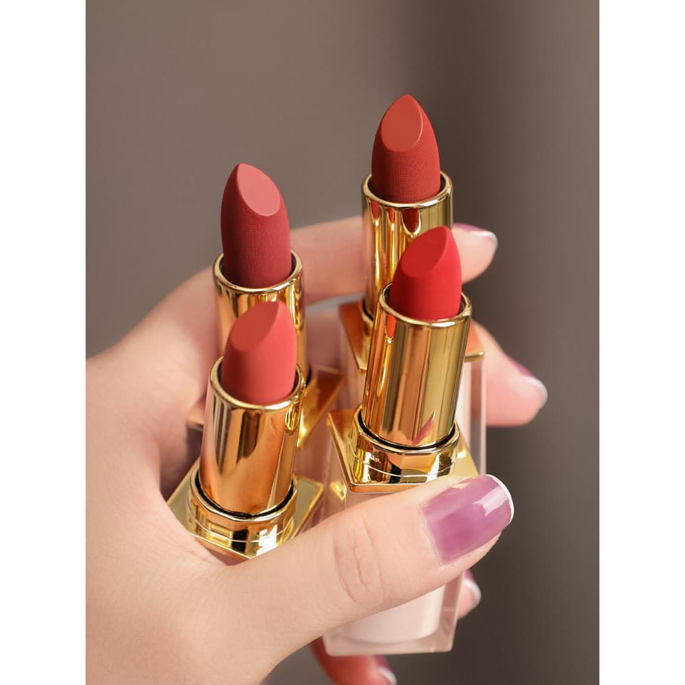 Batom de cor Nude de rosto liso feminino clareamento antiaderente copo outono inverno hidratante hidratante nicho
