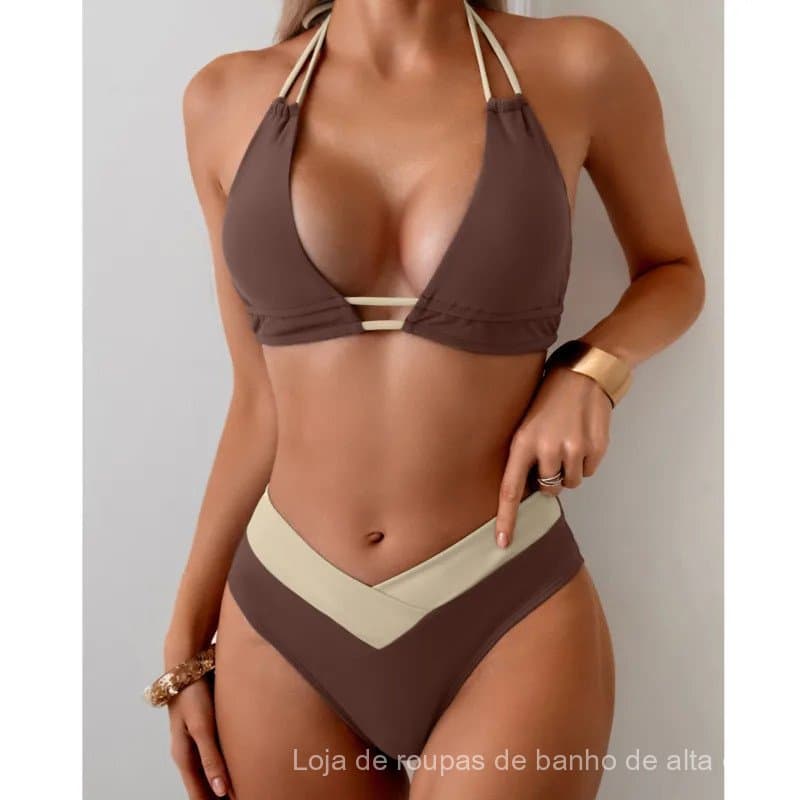 Biquínis Sensuais 2026, Moda Praia Feminina, Maiô Push Up, Conjunto de Biquíni Brasileiro para Meninas, Roupa de Praia