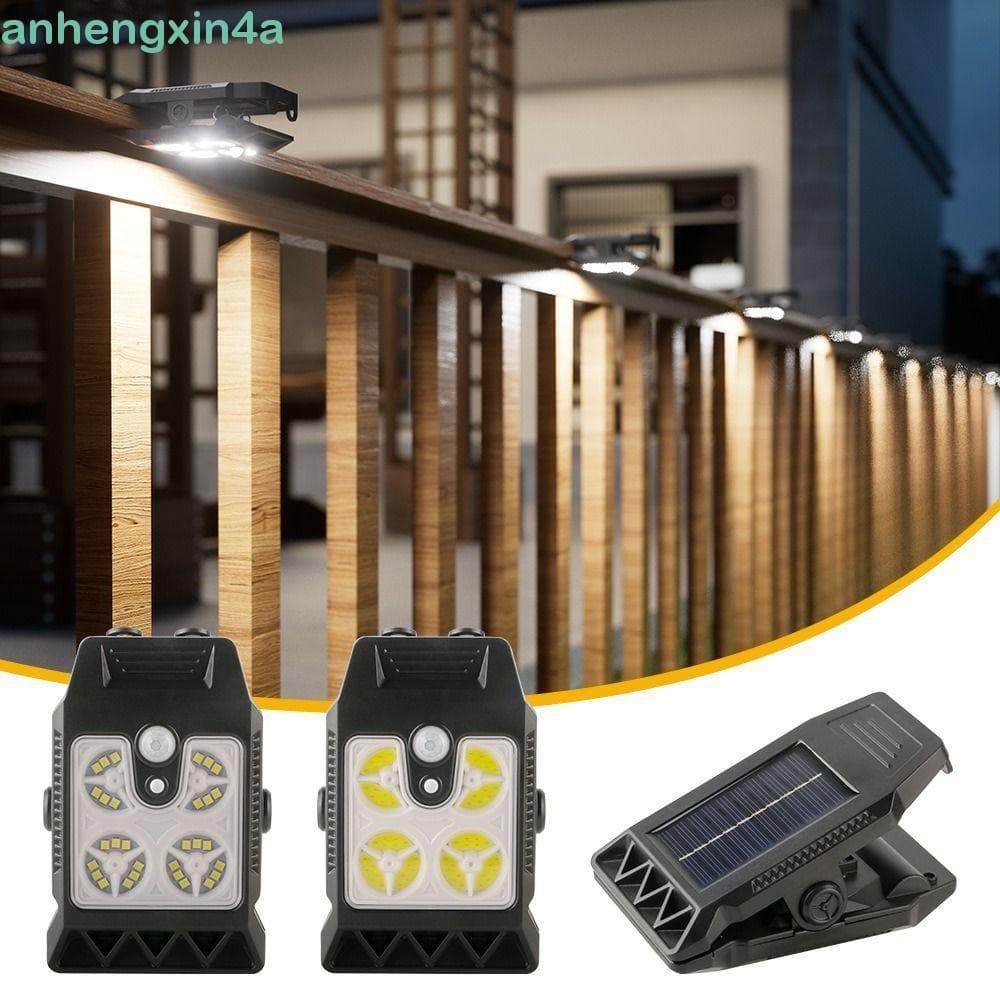 Luz De Clipe Solar LED ANHENGXIN , Lâmpada Com Sensor De Movimento Sem Fio Ultrabrilhante , Detecção Inteligente
