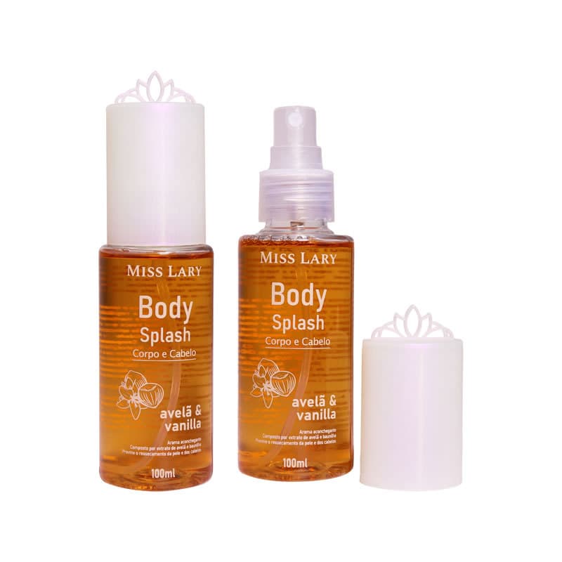 Body Splash Corpo e Cabelo Avelã e Vanilla Miss Lary VB-135