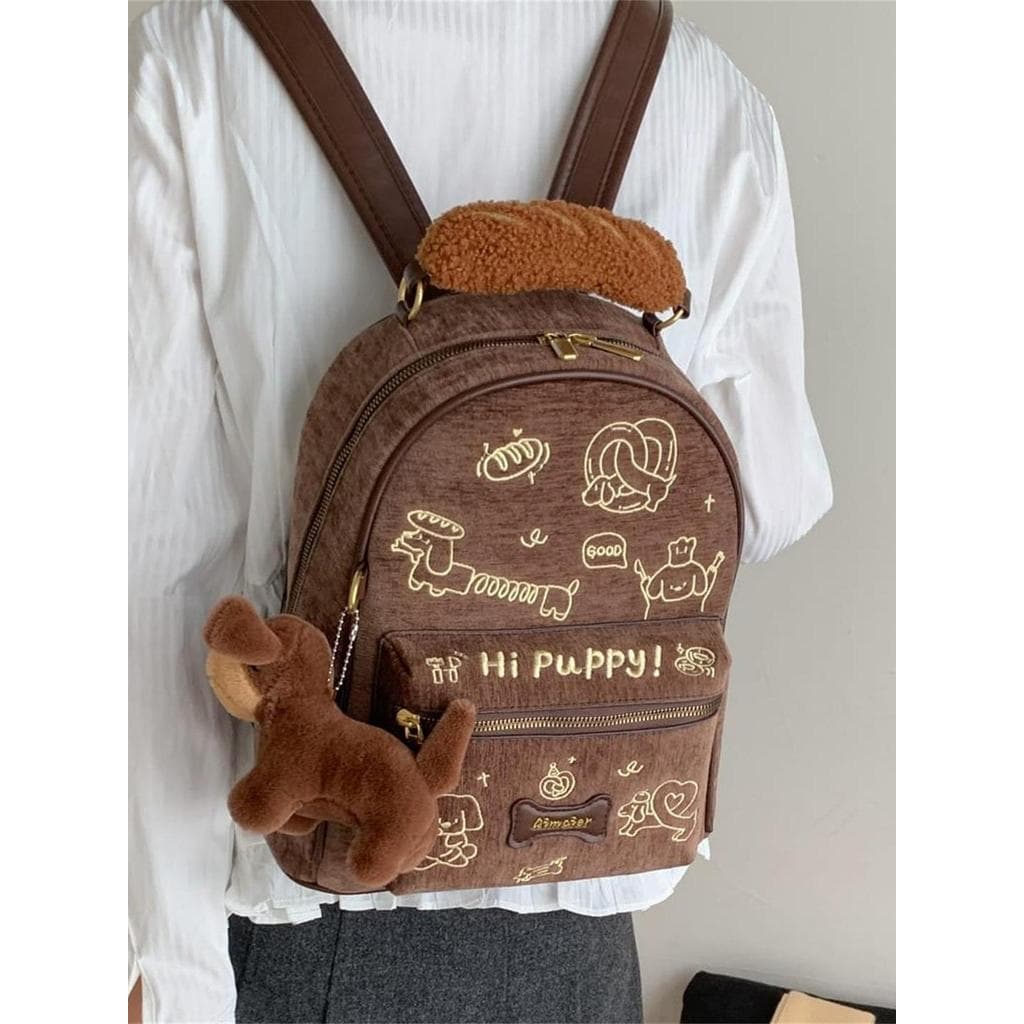 Muzi rua bonito dos desenhos animados mochila Casual feminino estudante Commuter saco de escola de grande capacidade 202
