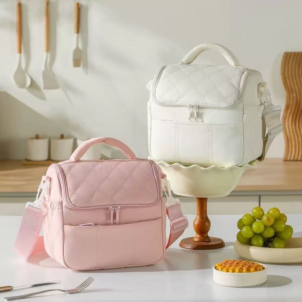 Bolsa Térmica Lancheira Marmita Alça Ajustável Grande Capacidade Para Viagem,Trabalho,Piquenique,Praia