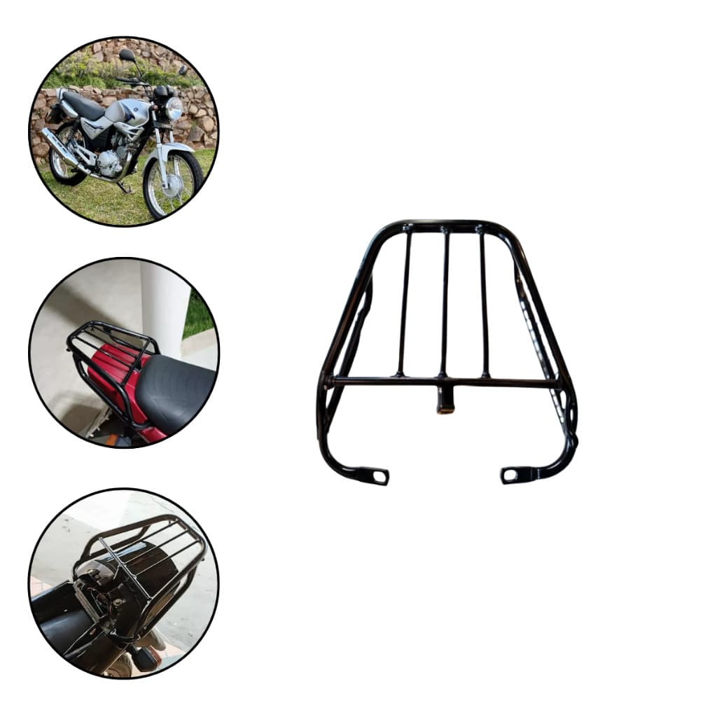 Bagageiro Ybr 125 2000 2001 2002 2003 2004 2005 2006 2007 2008 Preto