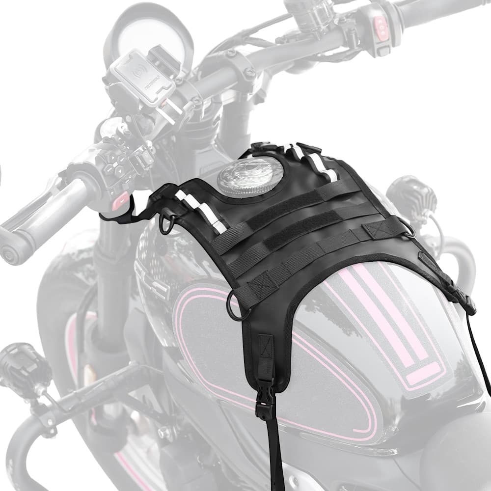 Novo estilo ao ar livre motocicleta equitação tanque de combustível colete impermeável resistente ao desgaste Multi-pend