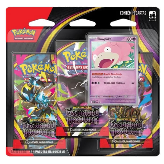 Blister Triplo Pokémon Me05 Escuridão Absoluta Português- Copag