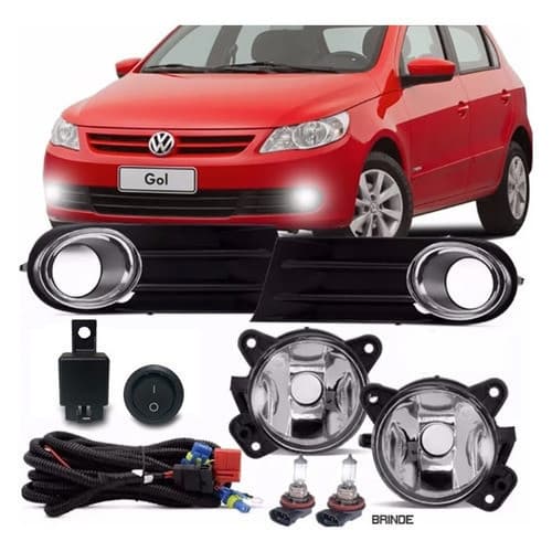 Kit Farol Milha Gol/voyage/saveiro G5 + Botão Tic Tac