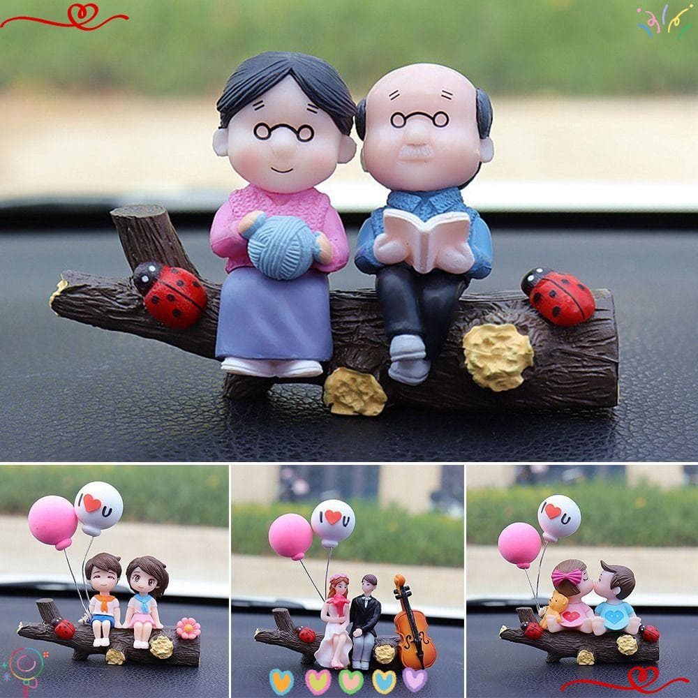 Ornamento De Clipe De , Modelo De Carro De Casais De Anime , Balão De Beijo , Decoração De Interiores De Automóvei