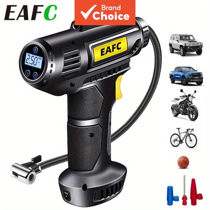 Compressor De Ar Portátil Para Carro , Bomba Elétrica Inflar Pneus Com Luz LED
