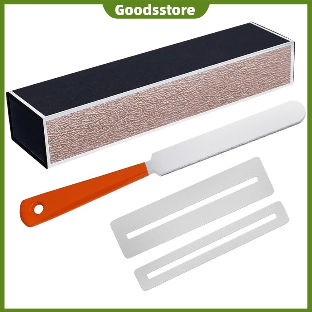 Kit De Ferramentas Luthier De Guitarra Completa Com Alça De Borracha Ergonômica Para Reparo De Trastes E Escalas [Goodss