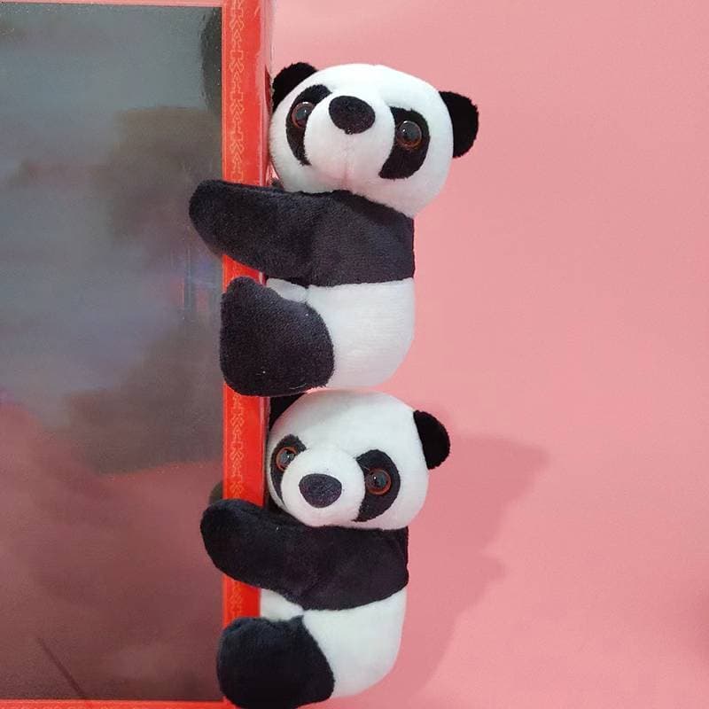 [yaoaa] Kawaii Panda Pelúcia Boneca Brinquedo Soft Animal Clipe Abraçando Cortina COD