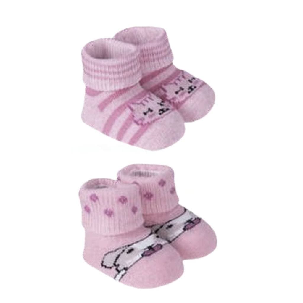 Kit 2 pares meias Recém Nascido Menina