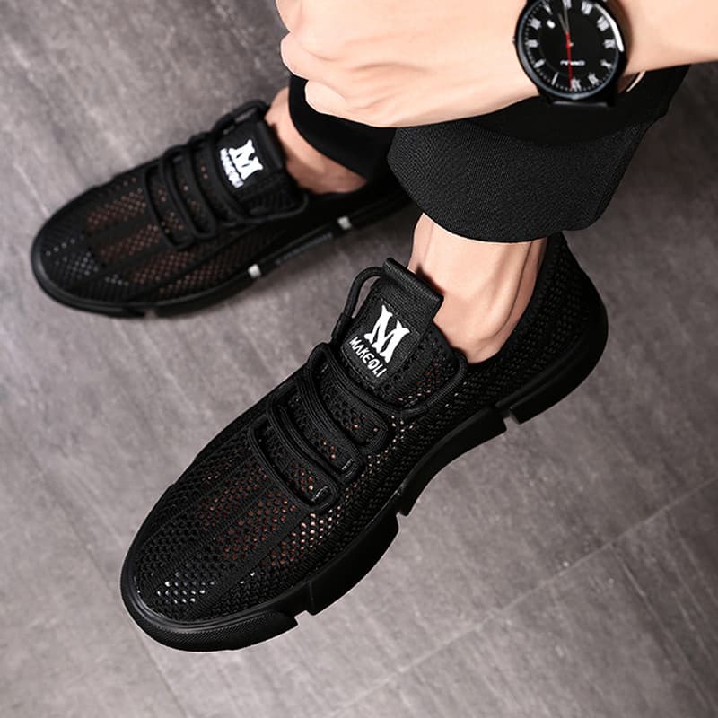 YEDANI sapatos masculinos verão respirável malha sapatos de corrida masculino malha esportes sapatos casuais tênis mascu