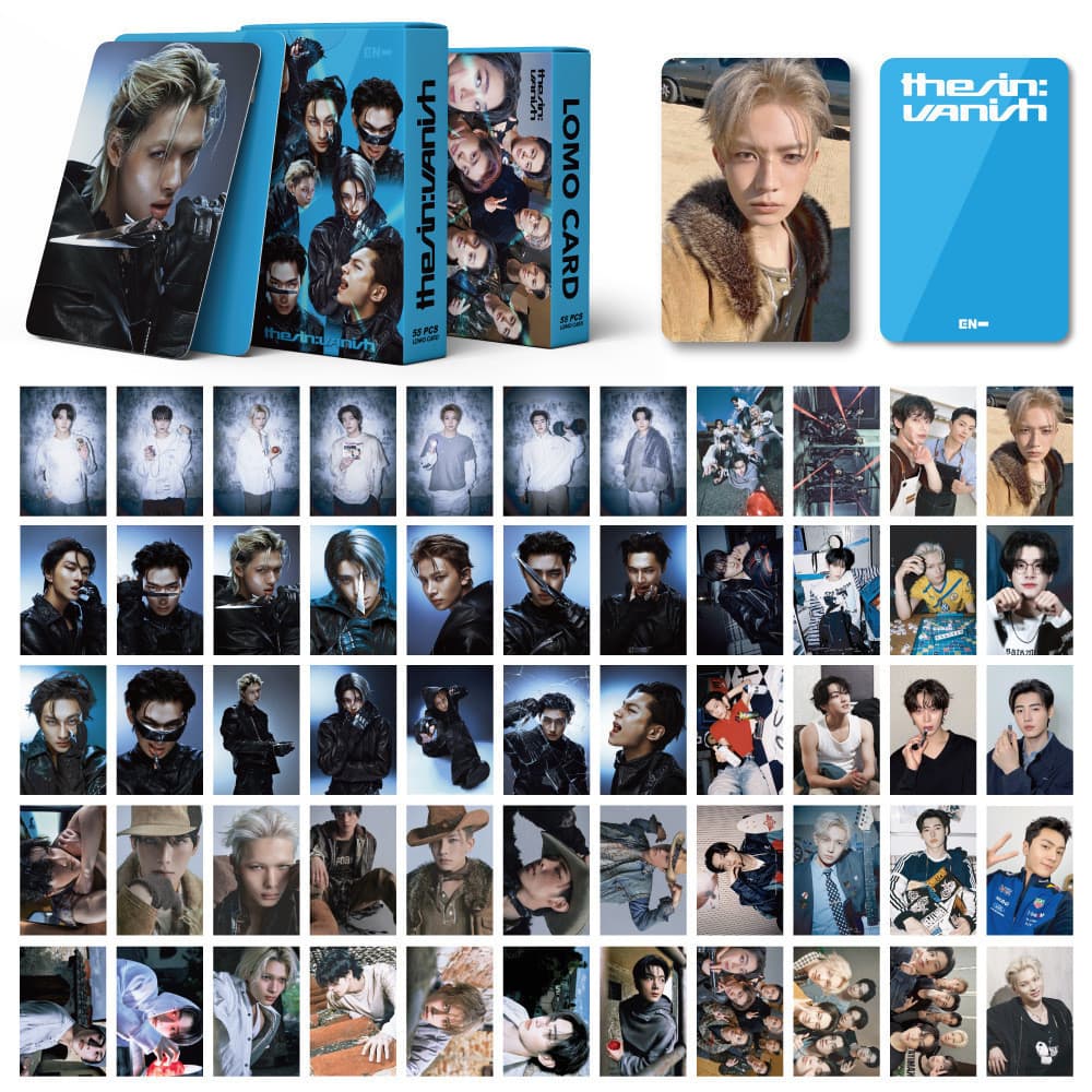 KPOP Cartões Fotográficos55pcs/box ENHYPEN O Sin : Vanish LOMO Cartão De Coleção De