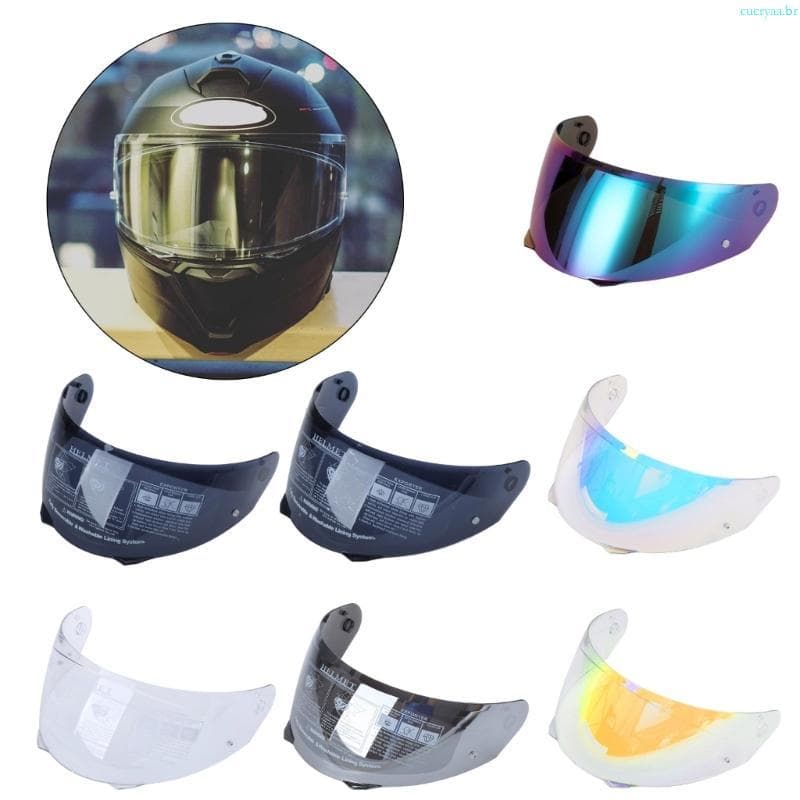 cucryaa Profissional Moto Capacete Viseira Lente Pára-Brisa Substituição Para HJ-33 i90
