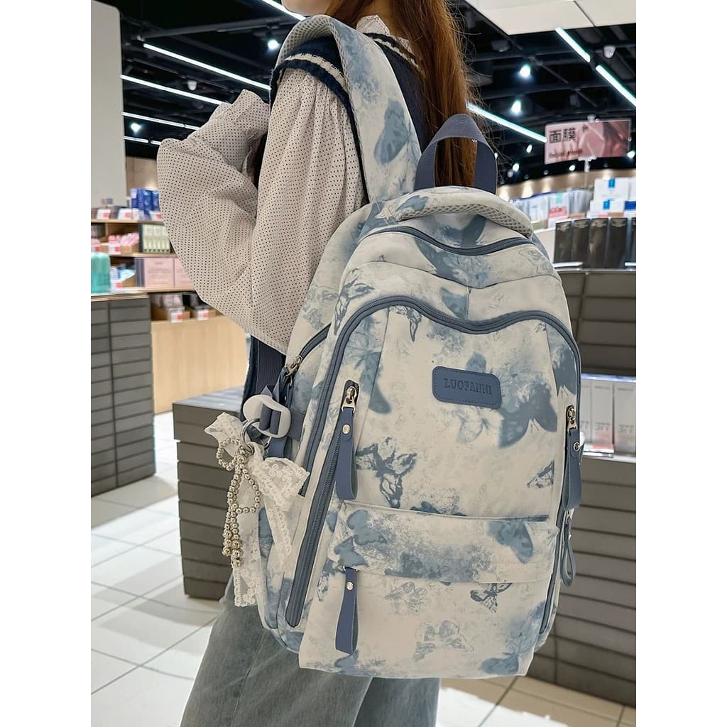Bolsa escolar francesa de alto valor feminina, estudantes do ensino médio, mochila escolar para estudantes universitário