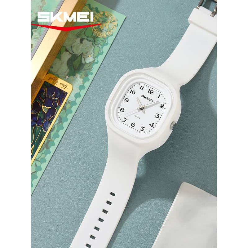 Momento bonito moda simples All-Match estudante relógio masculino feminino Casual esportes à prova dwaterproof água quad