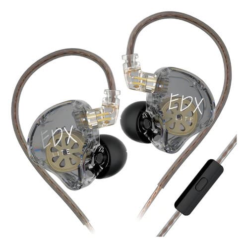 KZ EDX Lite Fone In-Ear Com Microfone | Gamer, Música e Retorno de Palco