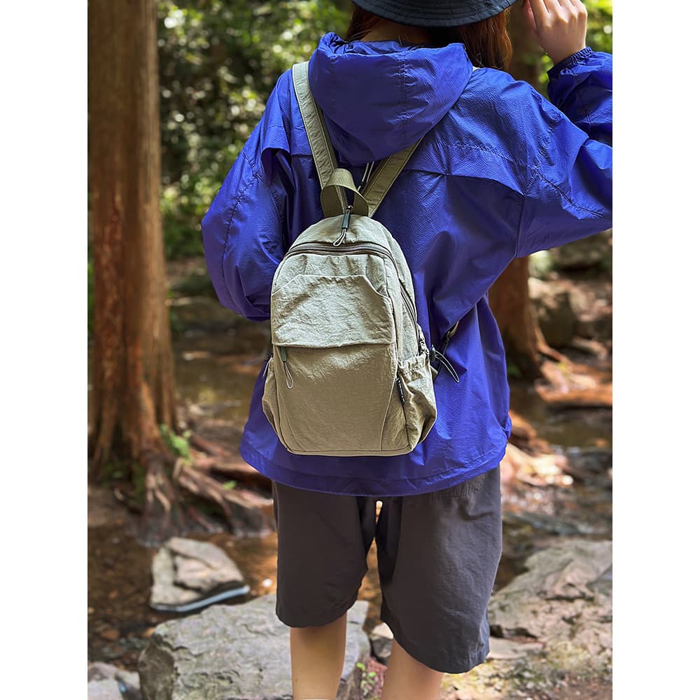 Saco de peito de dupla utilização das mulheres dos homens ao ar livre portátil saco de viagem leve pequena mochila espor
