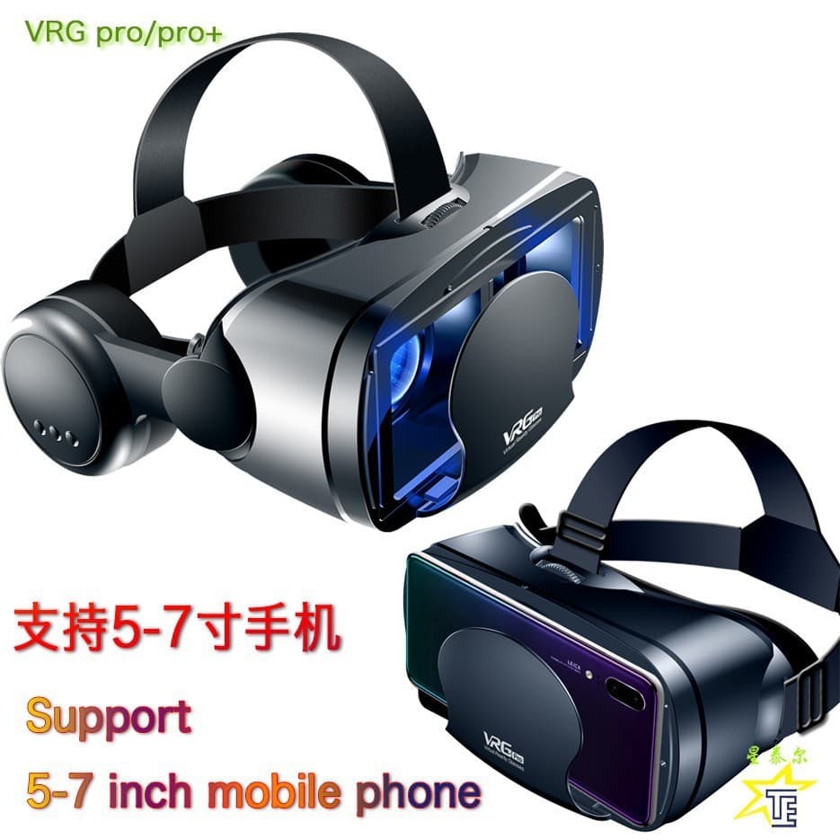 Óculos VRGPROVR, versão de headset com luz azul mais vendida, capacete de realidade virtual móvel com proteção para os o