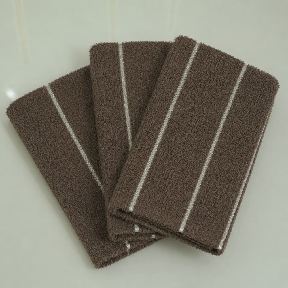Kit de 3 Panos de Copa Bonjour para Cozinha 70cm x 45cm Atoalhado Felpudo 100% Algodão