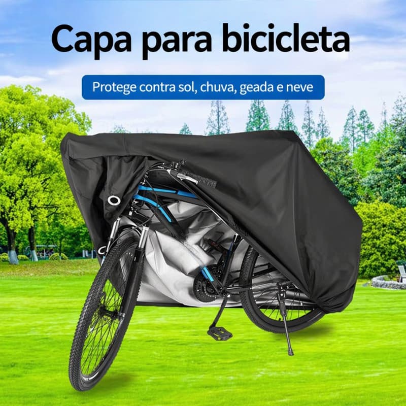 [Refletivo] Capa para Bicicleta com Furos de Alumínio/Refletivo/Proteção Completa/Resistente à Poeira