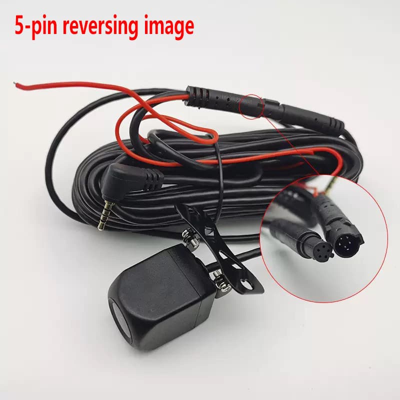 Câmera Do Carro Mídia De streaming De 5 Pinos Traseira HD plug-in Luz Das Estrelas Visão Noturna Monitoramento De Gravaç