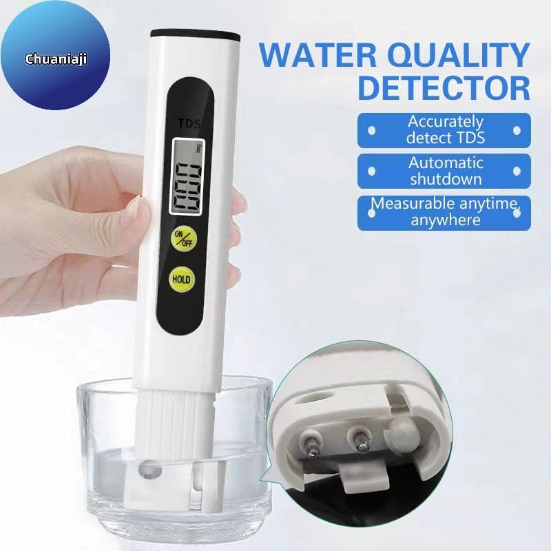 Chuaniaji TDS Medidor Digital Testador De Água 0-9990ppm Analisador De Qualidade Potável Monitor Filtro Teste Rápido Aqu